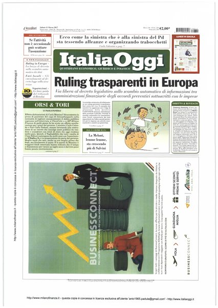 Italia oggi : quotidiano di economia finanza e politica